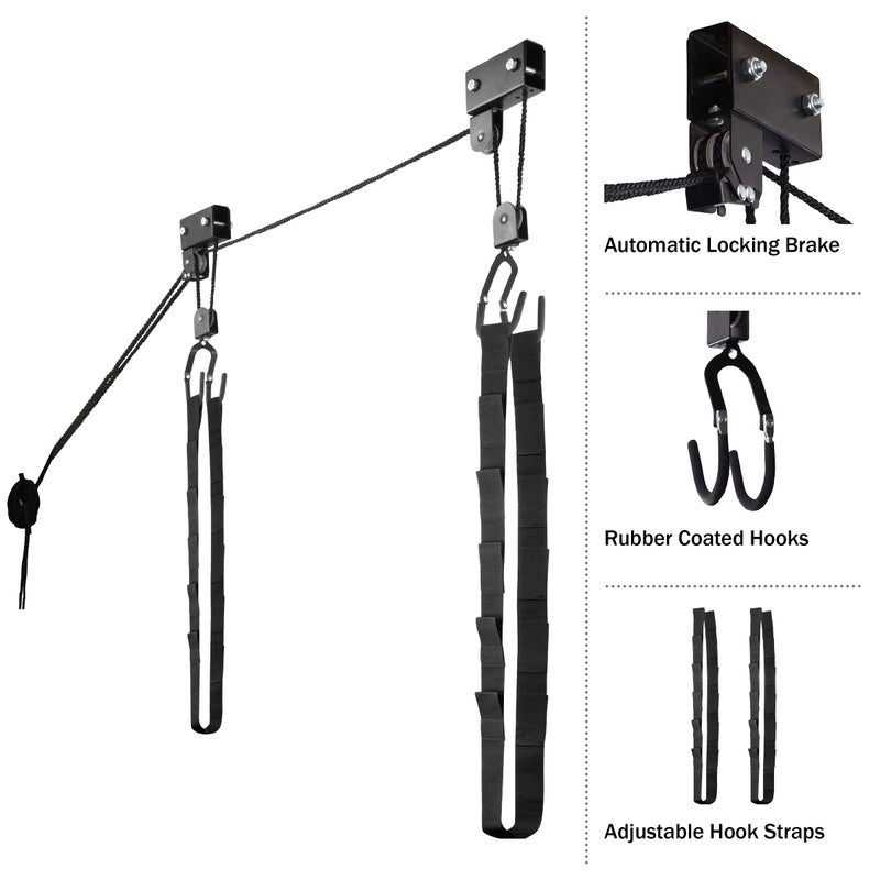 RAD Sportz Kayak Storage Hoist - Overhead Pulley System with 125lb Capacity for Canoes, Bikes, Ladders, and More - for up to 12-Foot Ceilings by Rad Sportz - Image 3